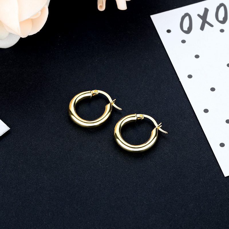 Pendientes de Oro de Dubái, Pendientes de Oro de 14k, Pendientes de Plata 925