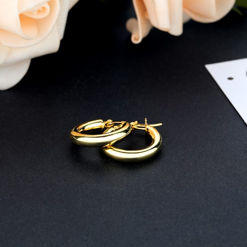 Pendientes de Oro de Dubái, Pendientes de Oro de 14k, Pendientes de Plata 925
