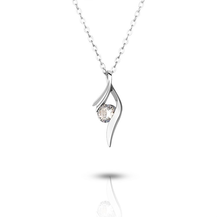 Collar Minimalista con Colgante de Barra CZ en Plata 925, Simple para Uso Diario, para Mujer, Regalo Significativo para Aniversario