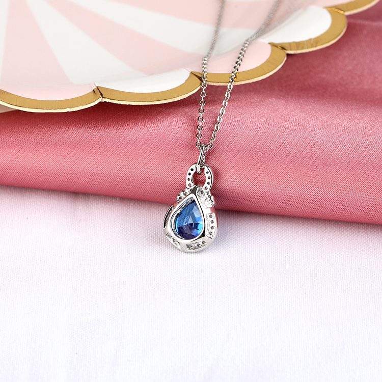 Collar con colgante de plata esterlina con ajuste personalizado