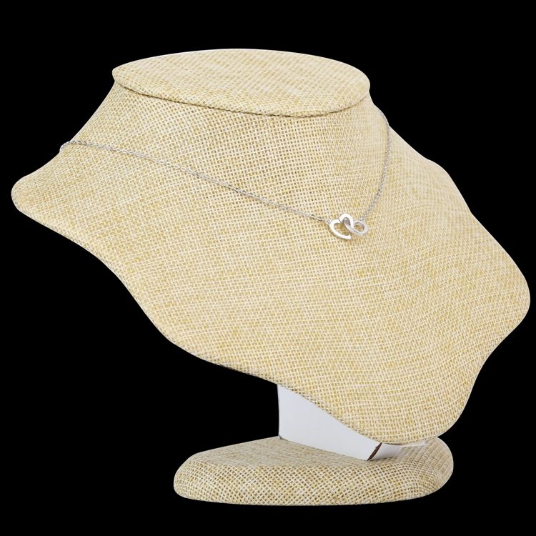 Collar con colgante de doble Corazón, joyería de plata esterlina