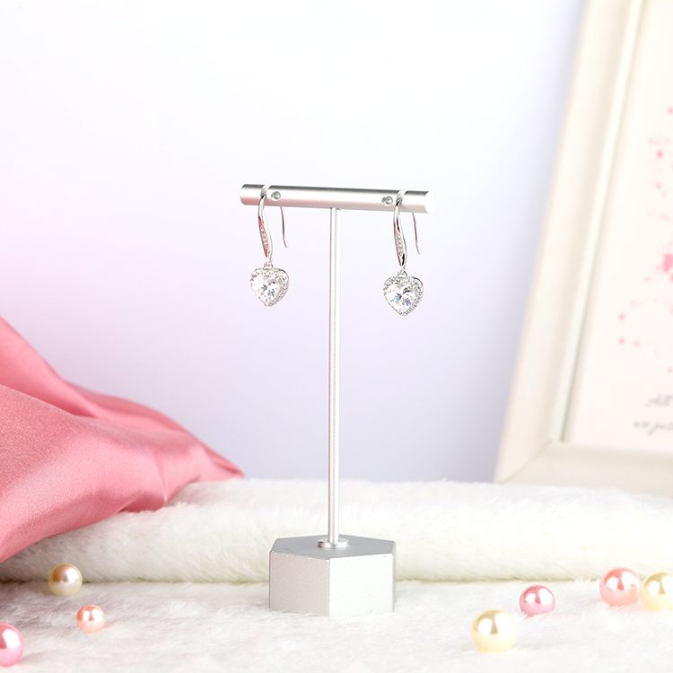 Pendientes de tuerca de circón para mujer, aretes de gota de circonia cúbica 3A para mujer
