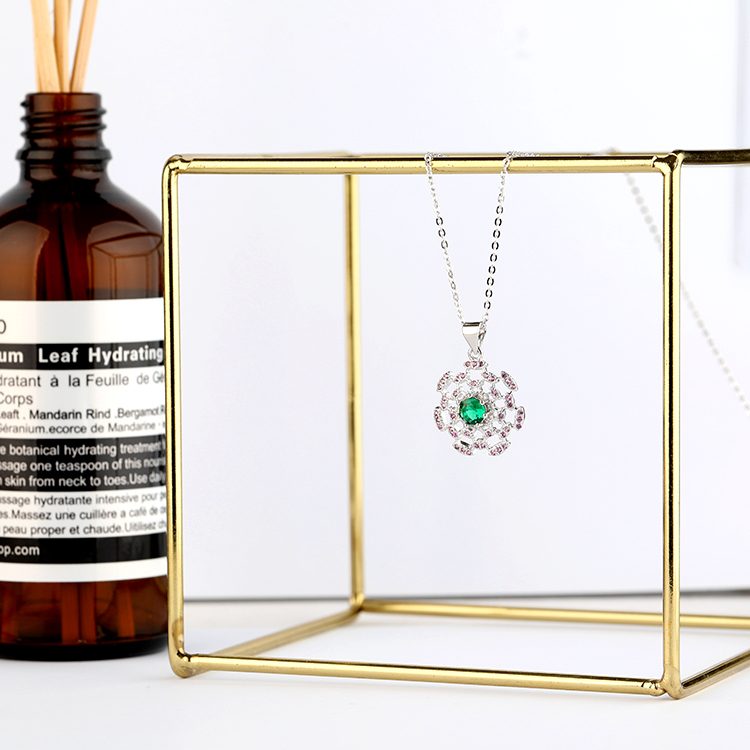 Amuleto de joyería de plata de ley 925 personalizado para mujer, collar con colgante de moneda de ojo de diablo malvado azul CZ