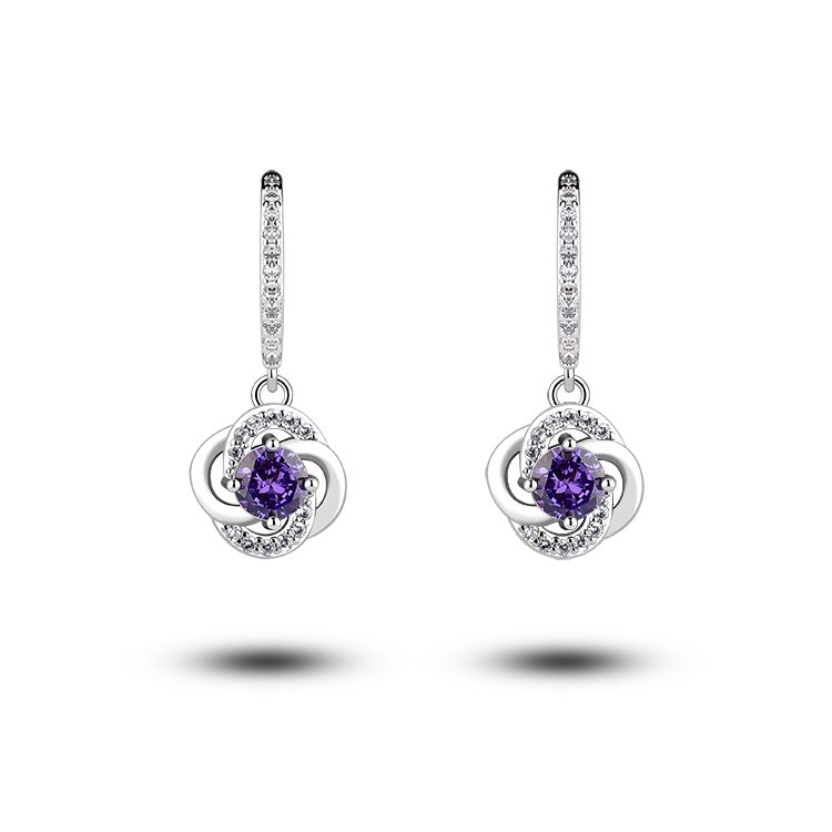 Pendientes largos Retro minimalistas para mujer, aretes de Plata de Ley 925 con zirconia, venta al por mayor