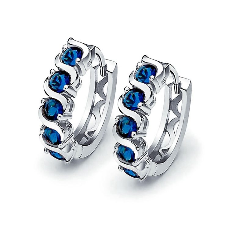 Hermosos Pendientes de Clip con Cristales de Moda para Niñas