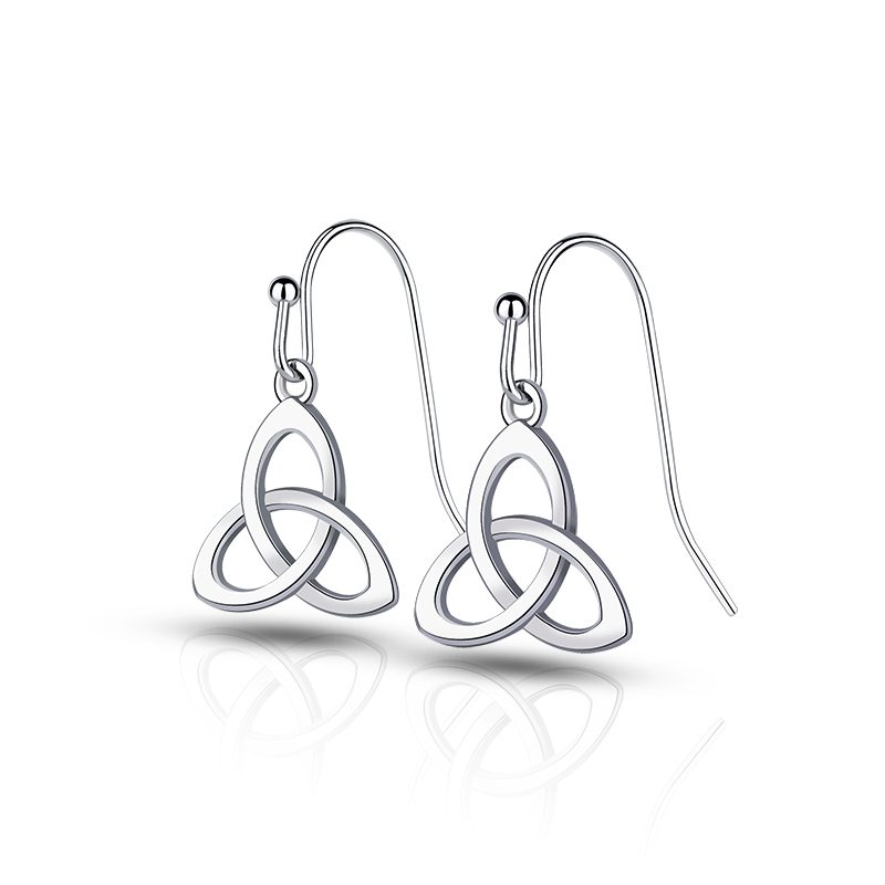 Pendientes de Plata de Ley 925 con Diseño de Mascota, Joyería de Moda, Pendientes Largos con Colgante de Plata, Accesorio de Moda