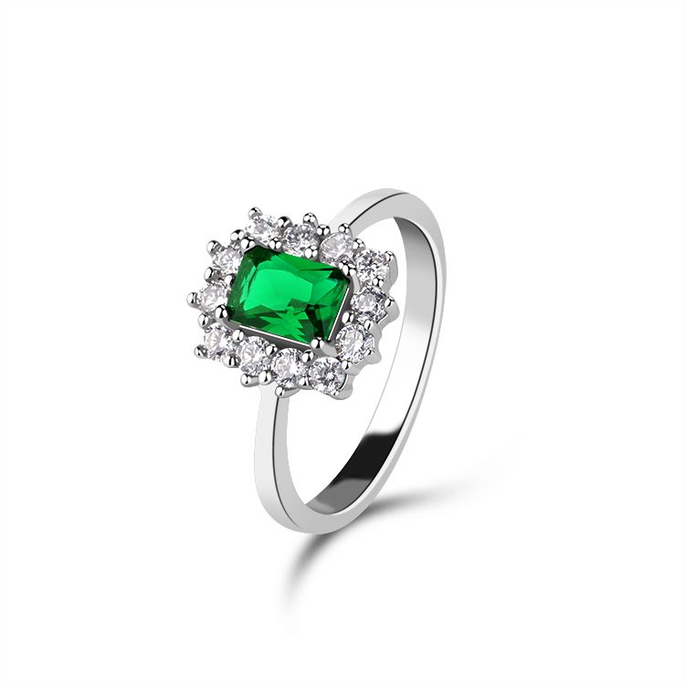 Anillo de piedras preciosas de oro de pareja de dise&ntilde;o de boda o moda