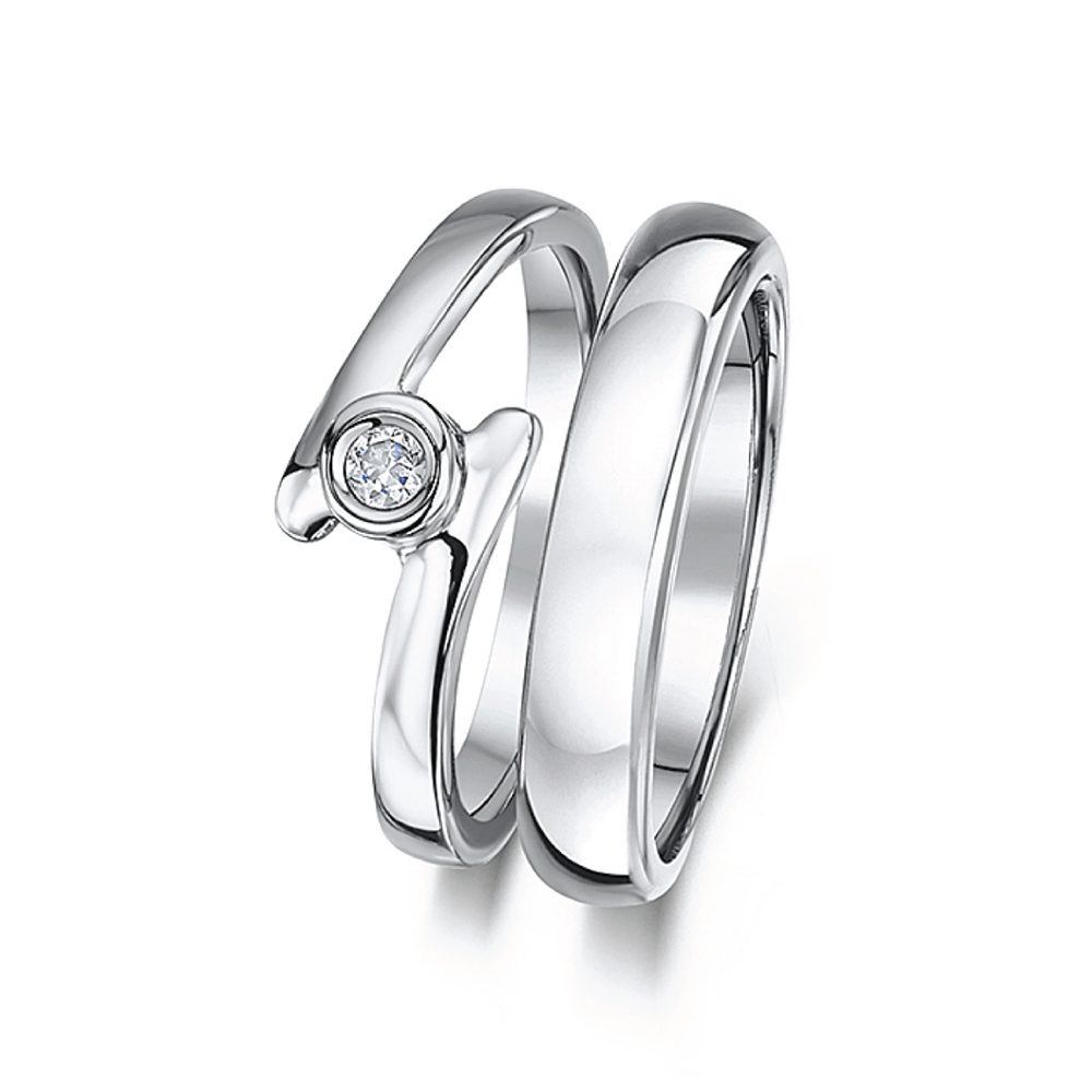 Anillos de Plata de Ley para Parejas, Modelo Nuevo, para el Día de San Valentín