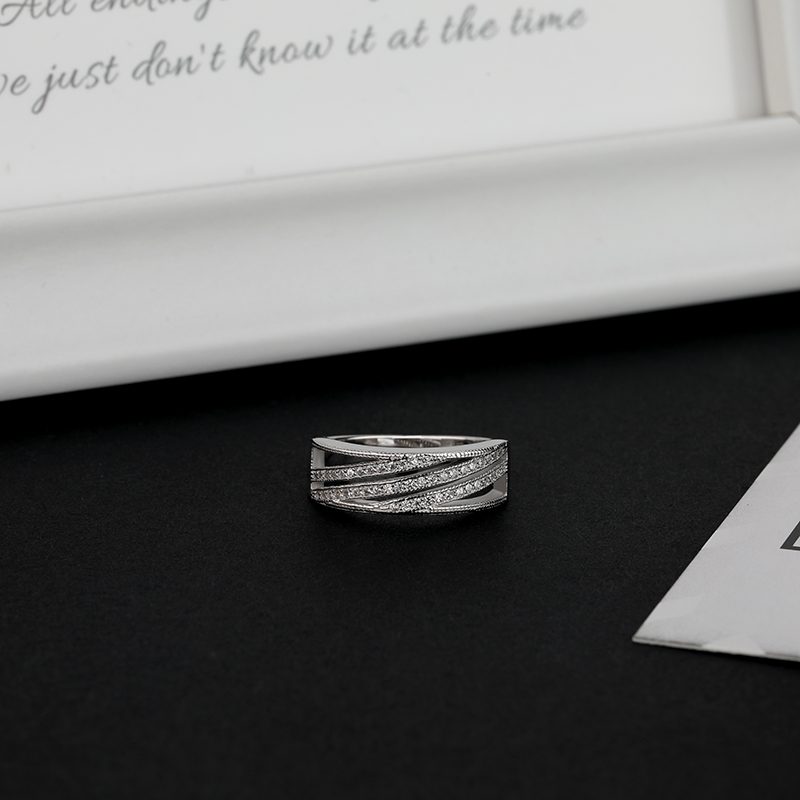 Anillos de Pareja, Joyería, Anillo de Boda, Mascota, Plata de Ley S925, Shenzhen CLASSIC, Anillos con Piedras Preciosas, Zirconia, IGI, Decoraciones para Fiestas Tailandesas