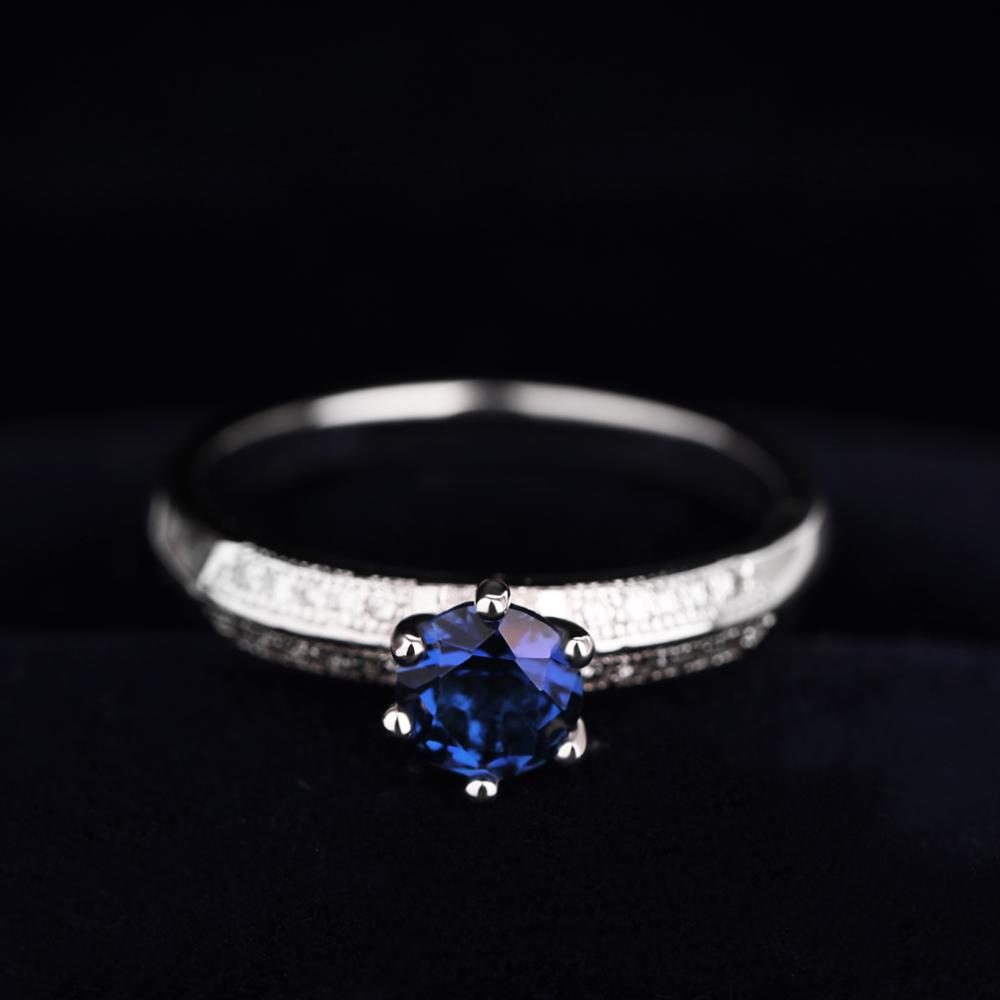 De Bohemia, anillo de plata esterlina de plata 925 anillos de zirconia mujeres