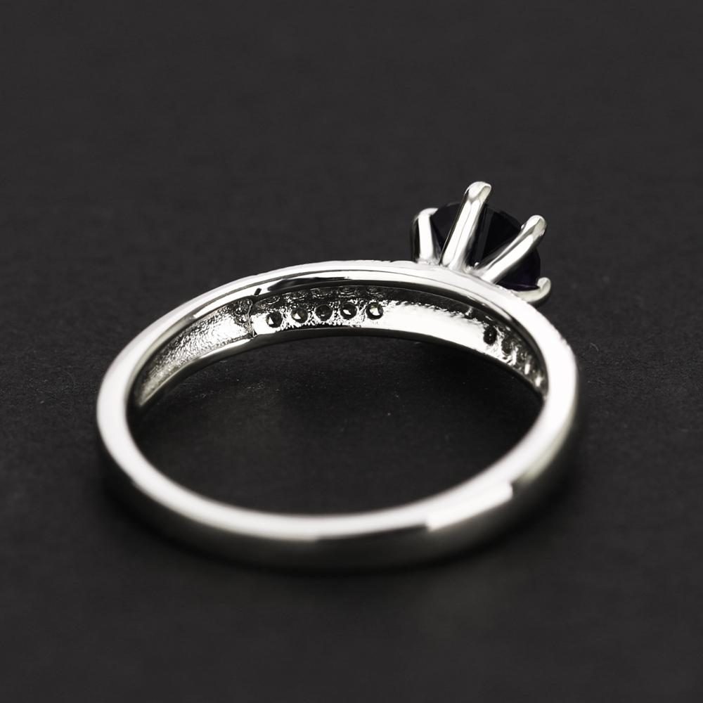 De Bohemia, anillo de plata esterlina de plata 925 anillos de zirconia mujeres