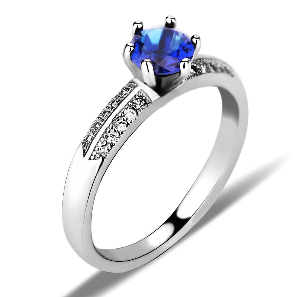 De Bohemia, anillo de plata esterlina de plata 925 anillos de zirconia mujeres