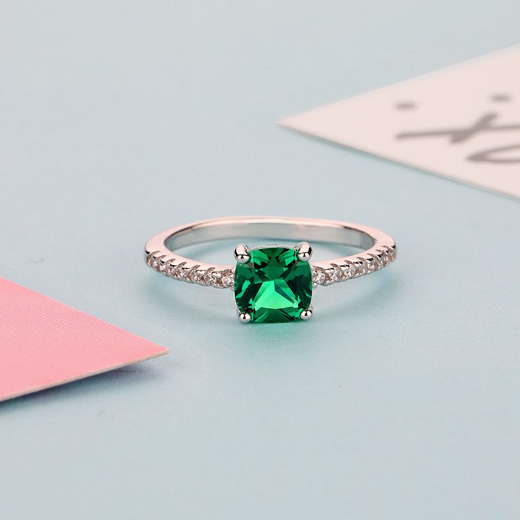 Elegantes anillos de moda de Plata de Ley 925 para mujer, diseños de piedra natal y Zirconia cúbica, joyería de uso diario, perfecto para regalos