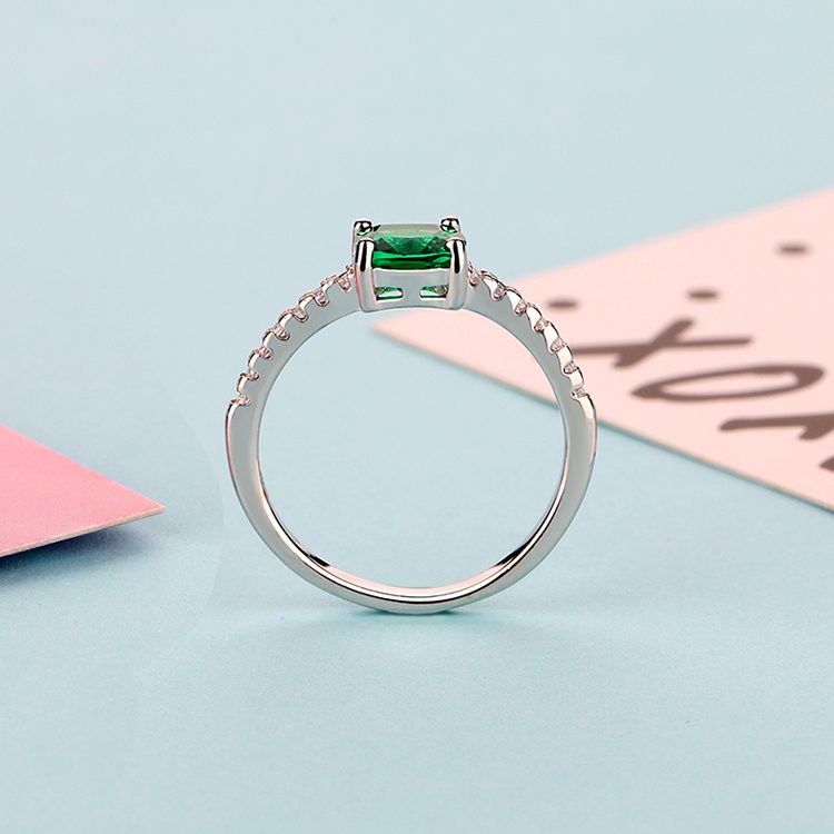 Elegantes anillos de moda de Plata de Ley 925 para mujer, diseños de piedra natal y Zirconia cúbica, joyería de uso diario, perfecto para regalos