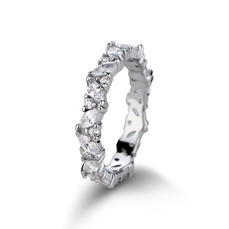 Moda Popular precio al por mayor alto S925 plata esterlina amor pareja joyería anillos apilables hecho a mano logotipo personalizado OEM al por mayor