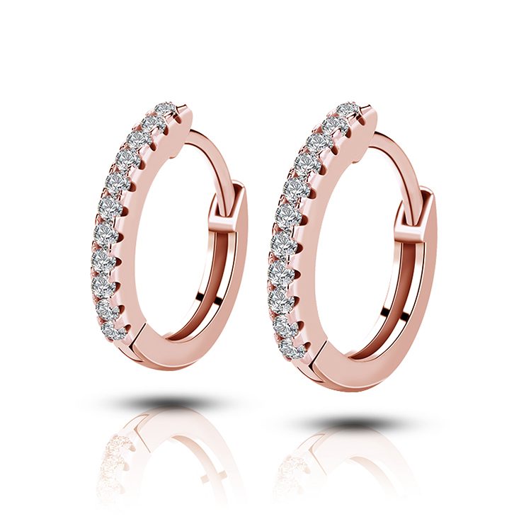 Pendientes de Aro Minimalistas de Plata 925 para Mujer, Joyería Chapada en Oro, Ligeros, Regalo para Uso Diario
