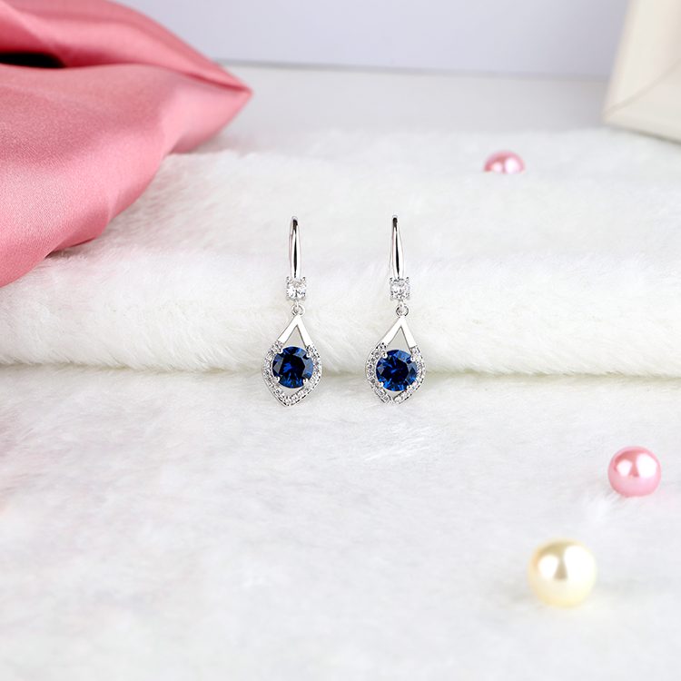 Pendientes colgantes de cristal de lujo para mujer americana europea, pendientes ligeros de lujo con gotas de agua, pendientes de gota de circón para fiesta o evento