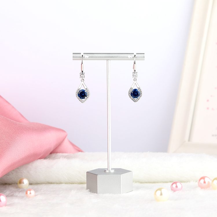 Pendientes colgantes de cristal de lujo para mujer americana europea, pendientes ligeros de lujo con gotas de agua, pendientes de gota de circón para fiesta o evento