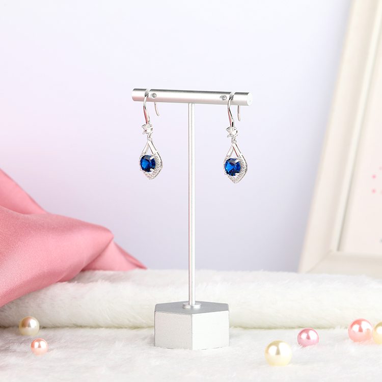Pendientes colgantes de cristal de lujo para mujer americana europea, pendientes ligeros de lujo con gotas de agua, pendientes de gota de circón para fiesta o evento