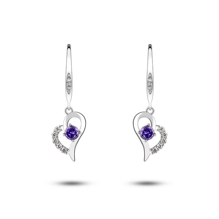 Pendientes colgantes de corazón doble de moda para mujer, joyería chapada en oro, regalo romántico de moda para el día de San Valentín o cumpleaños