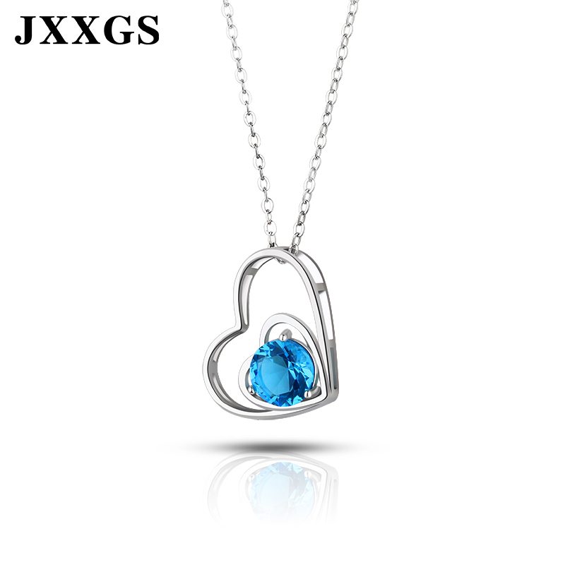 Exquisito collar con colgante de Plata de Ley 925 con corazón doble chapado en oro de 18 quilates para mujer, regalo de joyería de moda