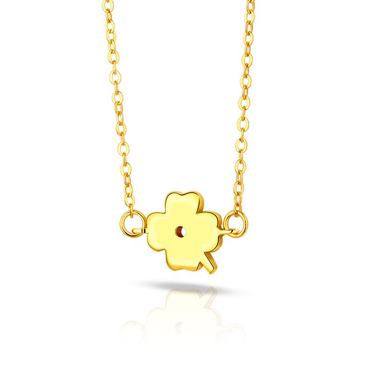 Collar con Colgante de Trébol de Cuatro Hojas de la Suerte, Plata de Ley 925, Cadena para Clavícula para Mujer, Regalo Diario