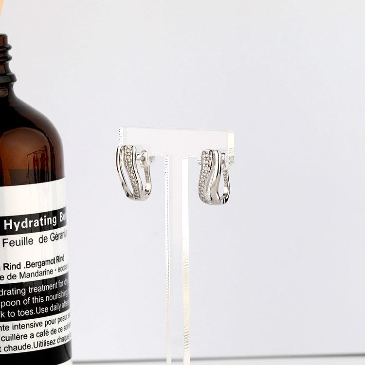 Pendientes de Plata de Ley 925 con Circonita Verde Ovalada Vintage, Chapados en Oro Blanco, Elegante Regalo para Mujer, Pendientes de Circonita con Diseño de Copo de Nieve