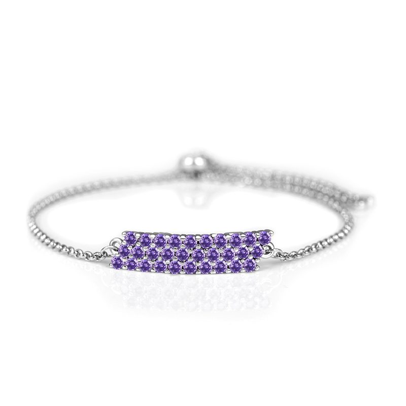 Pulsera de circón de plata esterlina 925 única joyería de mujer