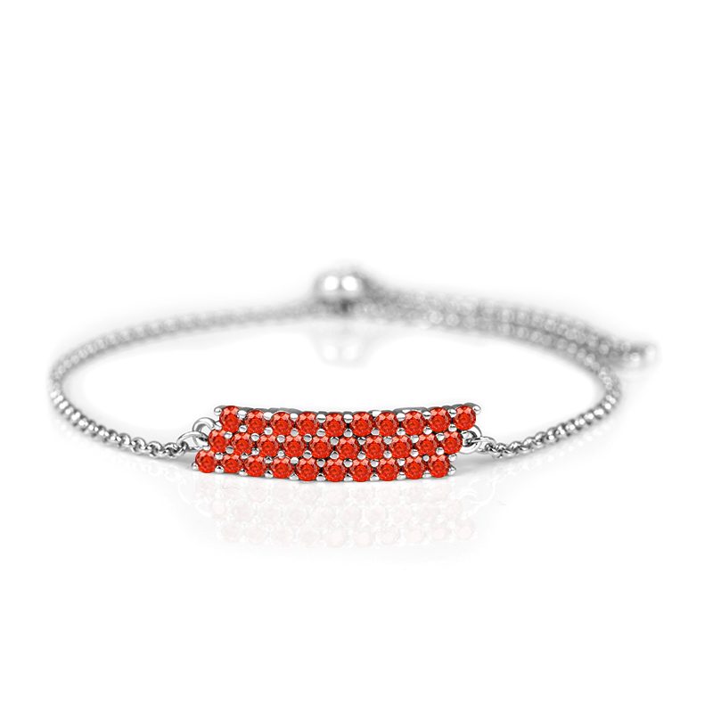 Pulsera de circón de plata esterlina 925 única joyería de mujer