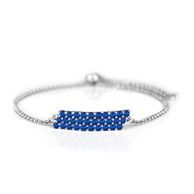 Pulsera de circón de plata esterlina 925 única joyería de mujer