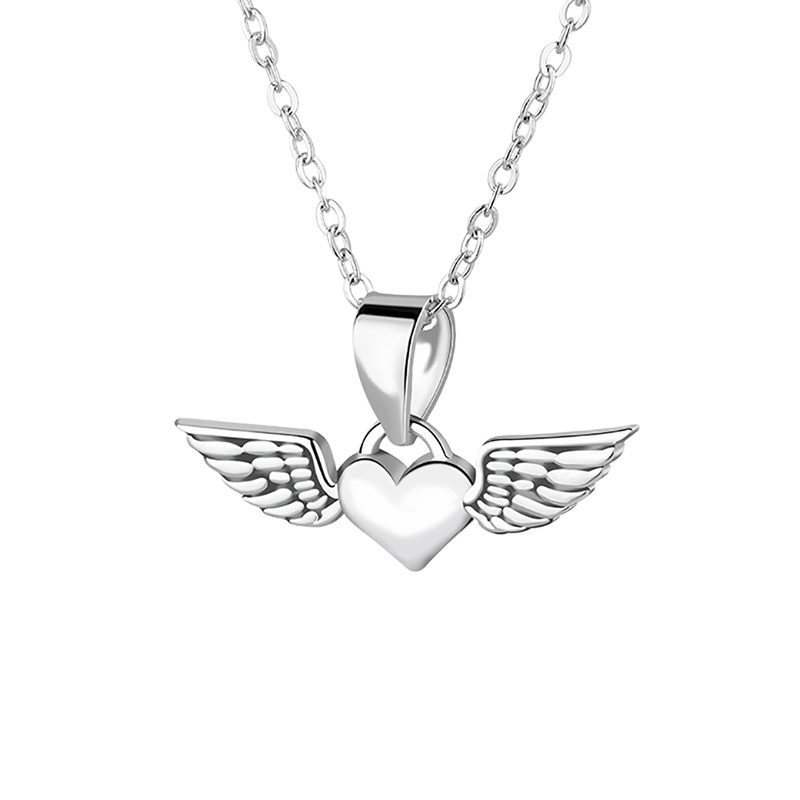 Joyería de circón cúbico de lujo para mascota para mujer, collar de mariposa, colgante de alas de Ángel, colgante