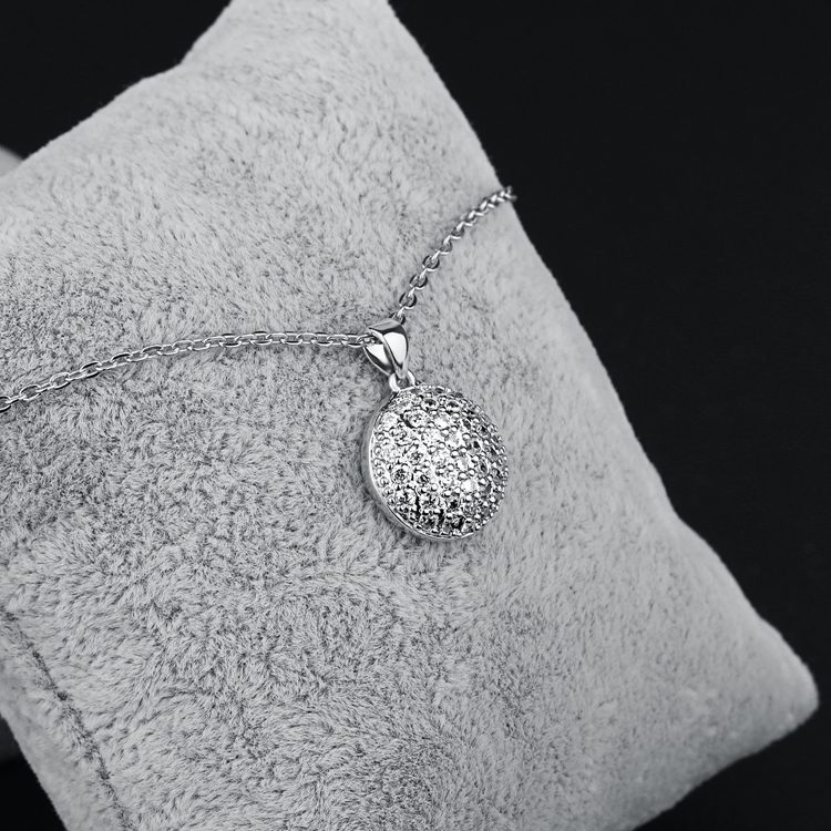 Collar de bailarina con colgante de joyería en forma de cúpula