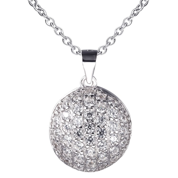 Collar de bailarina con colgante de joyer&iacute;a en forma de c&uacute;pula