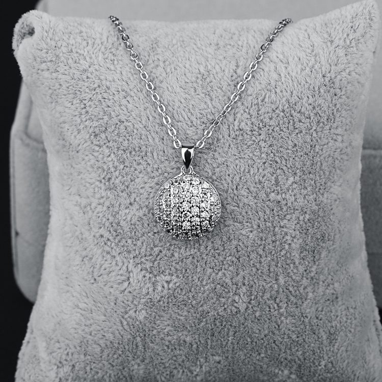 Collar de bailarina con colgante de joyería en forma de cúpula