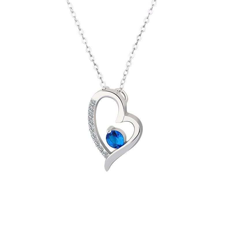 Collar de plata de ley 925 con gema de topacio para mujer, colgante, Gargantilla hueca