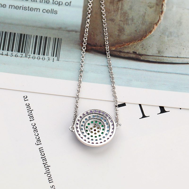 Pulsera de plata de ley 925 con Zirconia cúbica, brazalete de lujo con ojos de la suerte