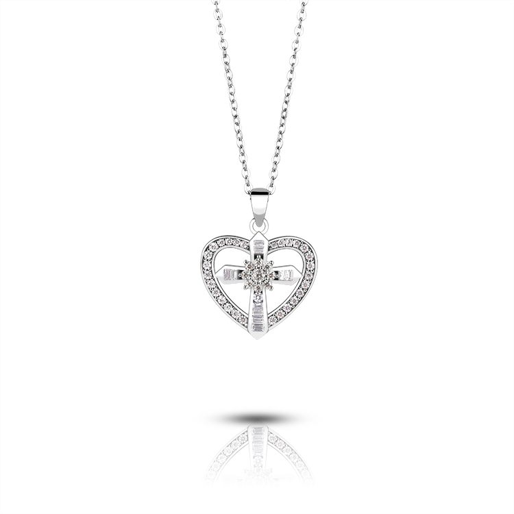 Collar con colgante de regalo del Día de la madre con huellas de bebé y corazón con letras personalizadas