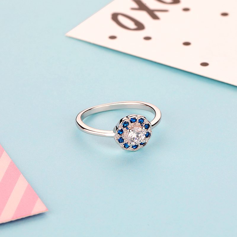 Anillo de Plata de Ley 925 para mujer, joyería de boda femenina, oro de 18k, Plata de Ley 925, anillo ajustable plateado