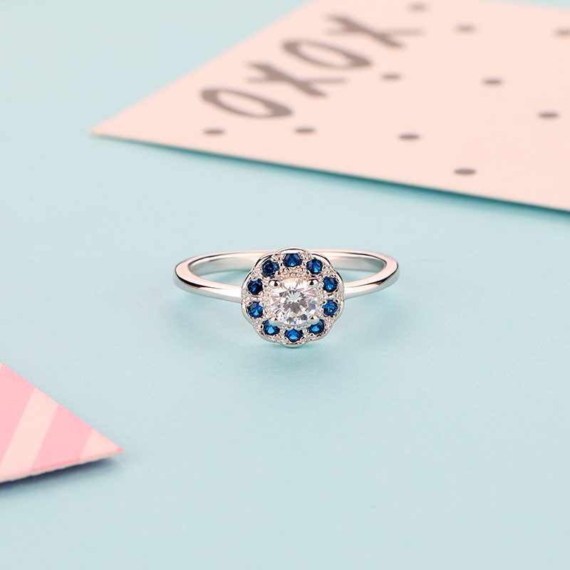Anillo de Plata de Ley 925 para mujer, joyería de boda femenina, oro de 18k, Plata de Ley 925, anillo ajustable plateado