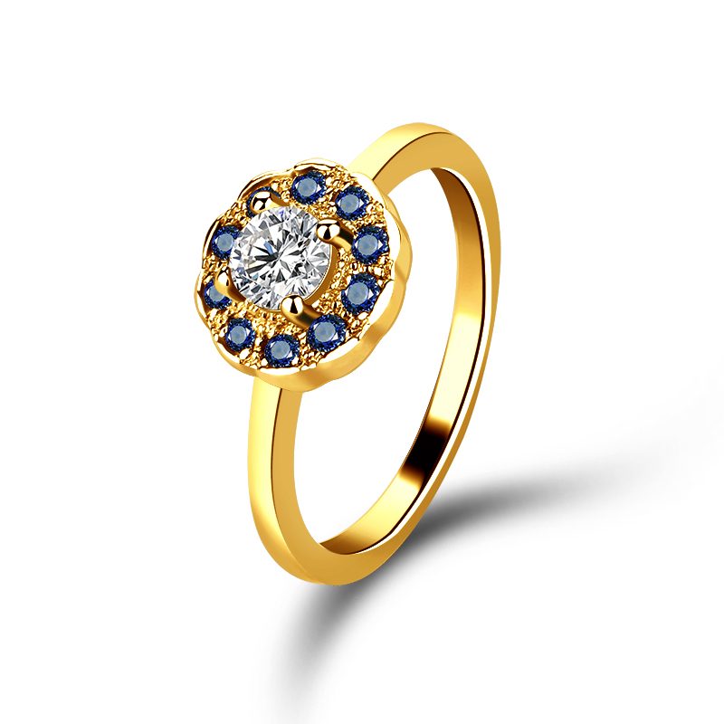 Anillo de Plata de Ley 925 para mujer, joyería de boda femenina, oro de 18k, Plata de Ley 925, anillo ajustable plateado