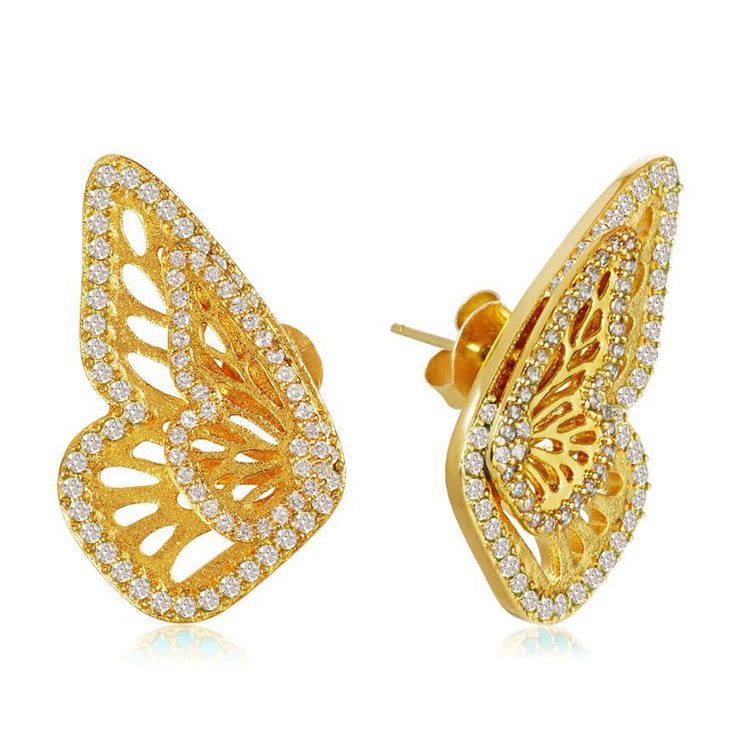 Último modelo de moda pendientes en mariposas forma