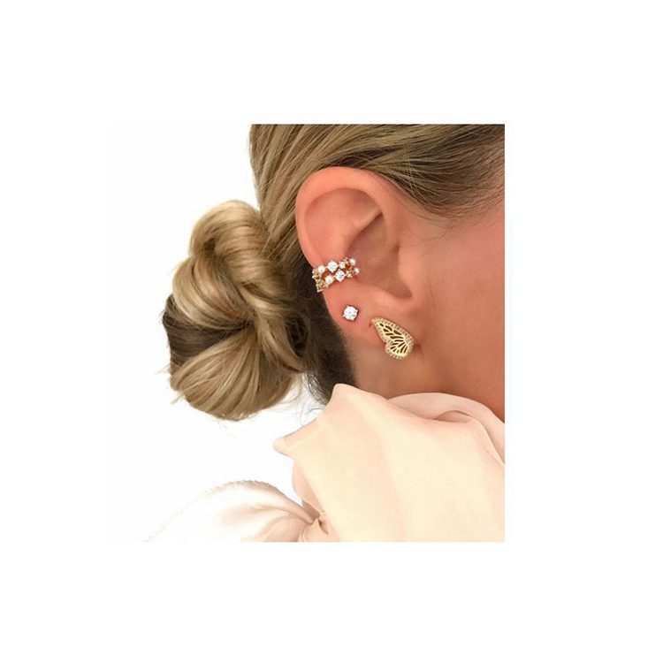 Último modelo de moda pendientes en mariposas forma