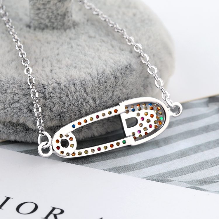 Venta al por mayor de fábrica, joyería 2023, pulsera de plata de ley 925, pulseras de circón cúbico coloridas de plata de ley para mujer