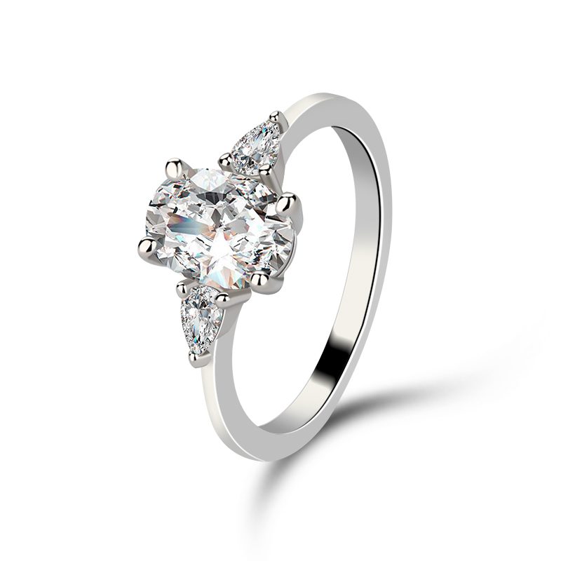 Anillo de plata de primera ley y Gema para mujer, sortija personalizada, plata esterlina, diseño mascota