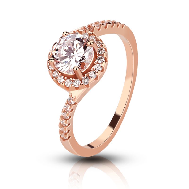 Anillo de Boda de Diamantes en Oro Amarillo para Mujer