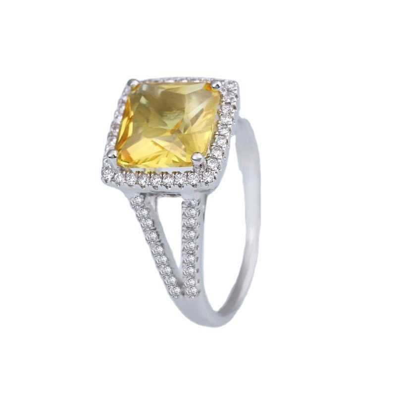 Anillo de Boda de Diamantes en Oro Amarillo para Mujer
