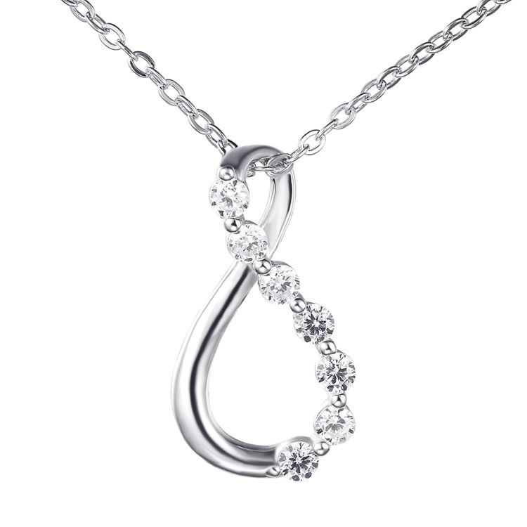 Cadena simple de joyería de plata para damas y niñas madres personalizadas elegantes mujeres regalos collares corazón mascota clásica