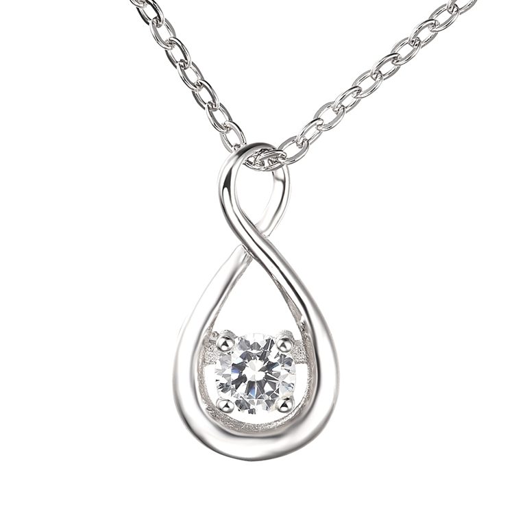 Cadena simple de joyería de plata para damas y niñas madres personalizadas elegantes mujeres regalos collares corazón mascota clásica