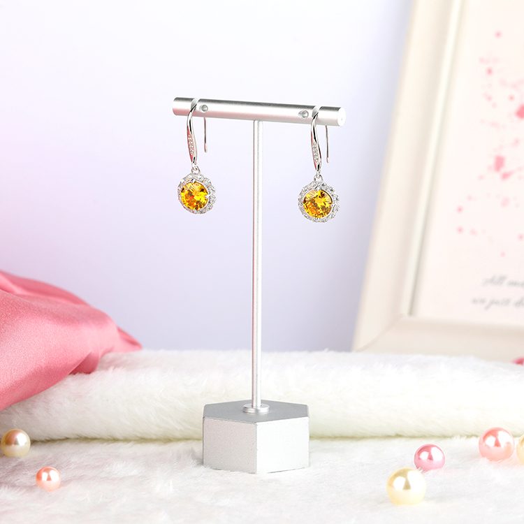 Pendientes de plata de ley 925 para mujer, joyería de circonia cúbica, aretes de gota