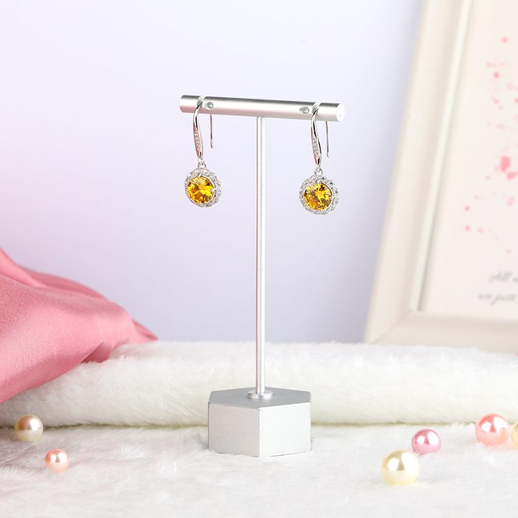 Pendientes de plata de ley 925 para mujer, joyería de circonia cúbica, aretes de gota